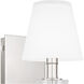 Kelsey Glen 1 Light 5.25 inch Polished Nickel Wall Sconce Wall Light