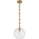 Elyric 1 Light 9.75 inch Legacy Brass Mini Pendant Ceiling Light