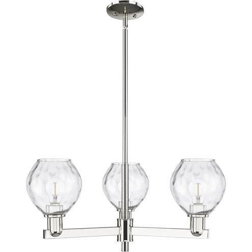 Arcadia Waverly 3 Light 27.75 inch Polished Nickel Chandelier Ceiling Light
