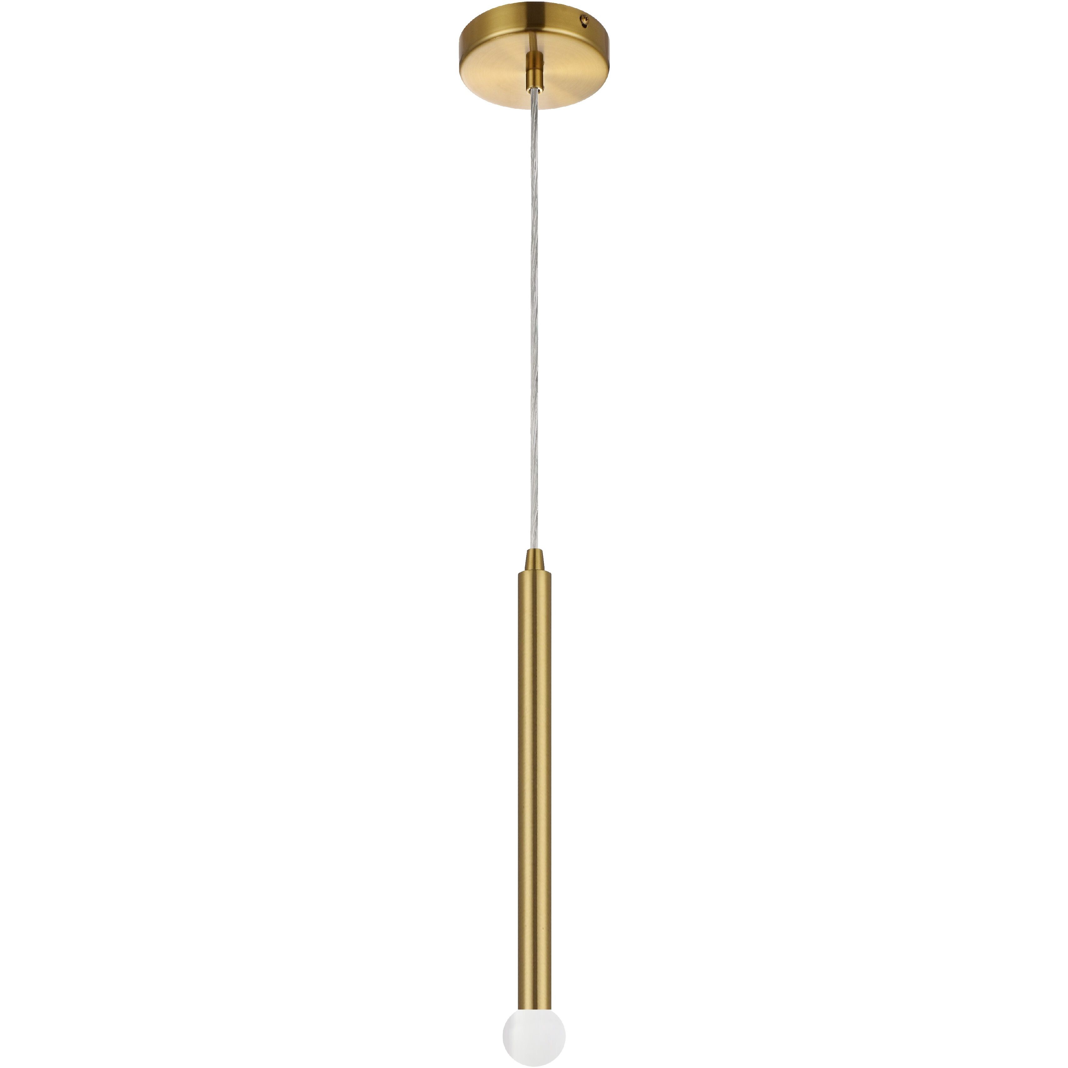 Sanya 1 Light 1 inch Aged Brass Island Pendant Ceiling Light