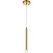 Sanya 1 Light 1 inch Aged Brass Island Pendant Ceiling Light