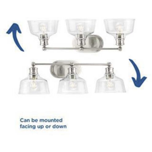 Singleton 3 Light 26.5 inch Brushed Nickel Bath Vanity Wall Light