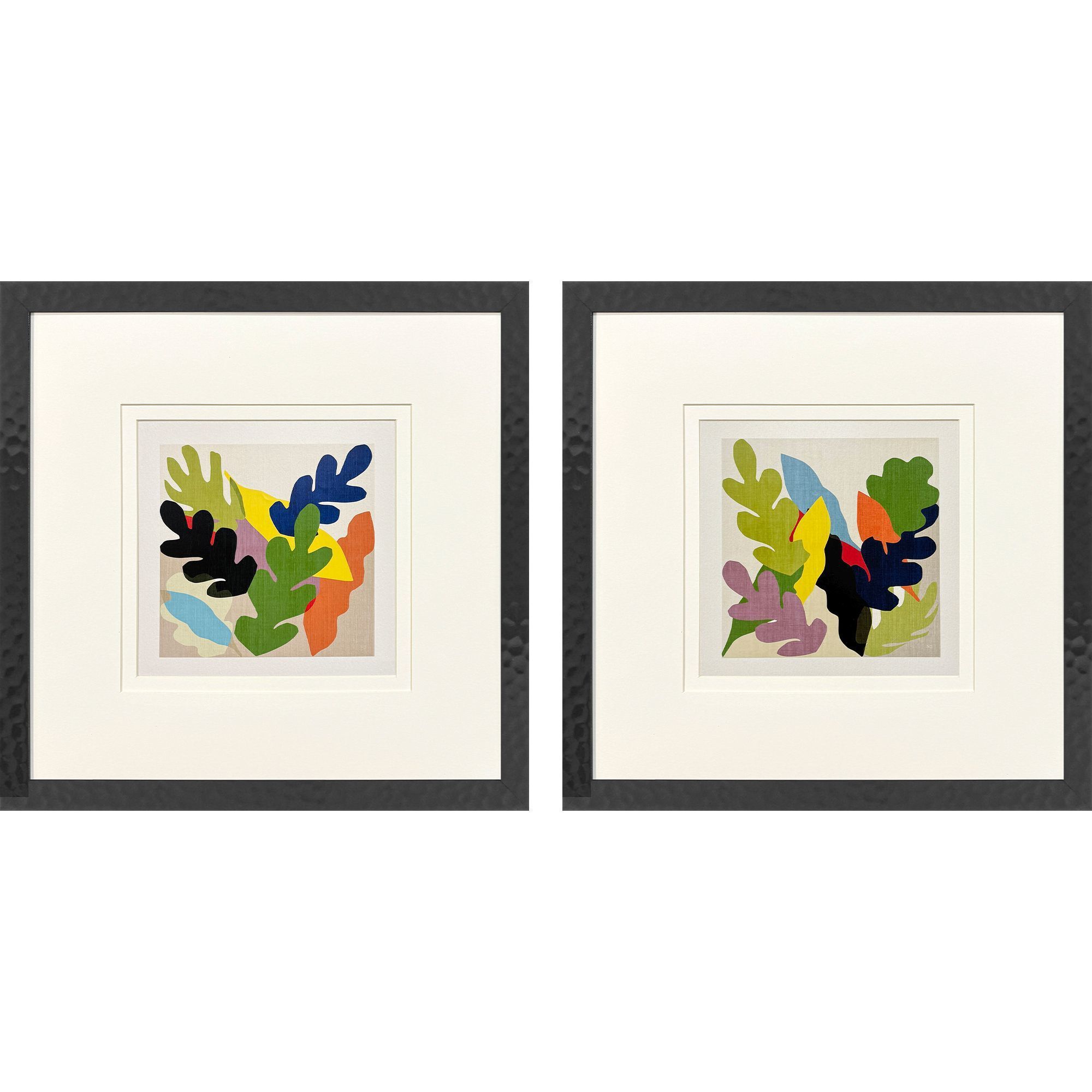 Eclectic Garden Multi and Green and Red and Yellow Framed Art, Propac