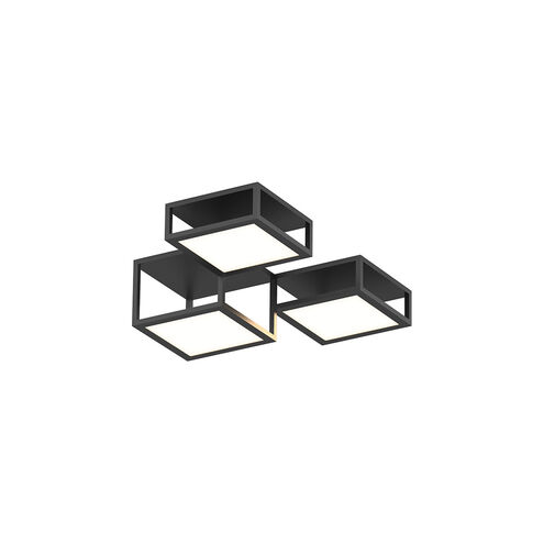 Cubix LED 37 inch Satin Black Surface Mount Ceiling Light