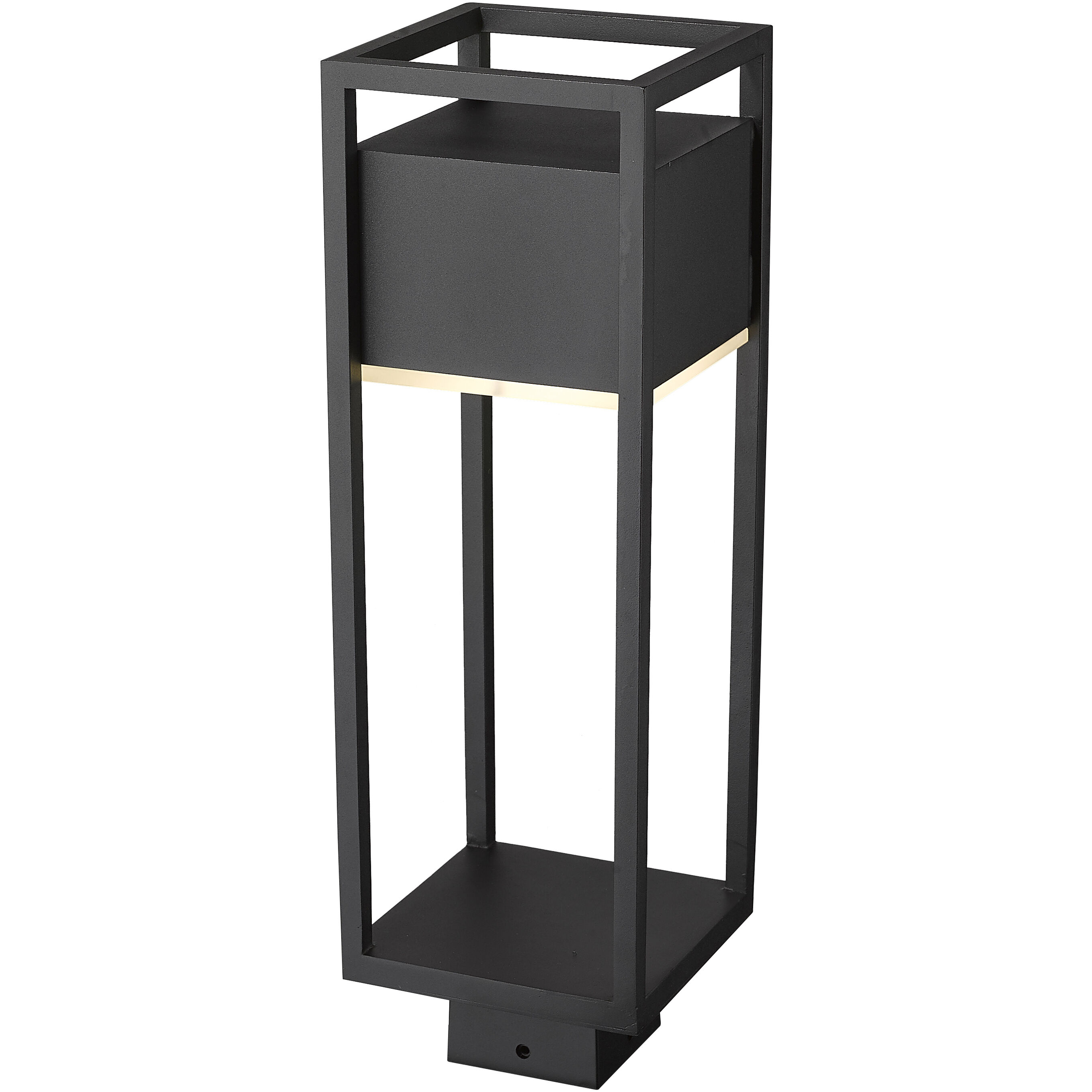 Barwick LED 19.75 inch Black Outdoor Post Mount Fixture