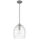 Lucy 1 Light 10 inch Brushed Nickel Mini Pendant Ceiling Light