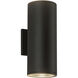 Nordic LED 12 inch Black Exterior Wall Light