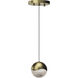 Grapes LED 3.75 inch Brass Pendant Ceiling Light in Large