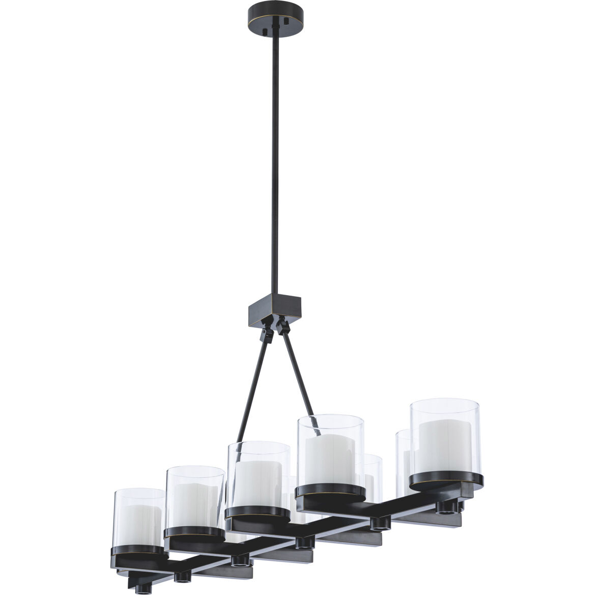 Donovan 10 Light 61.02 inch Bronze Highlight Chandelier Ceiling Light