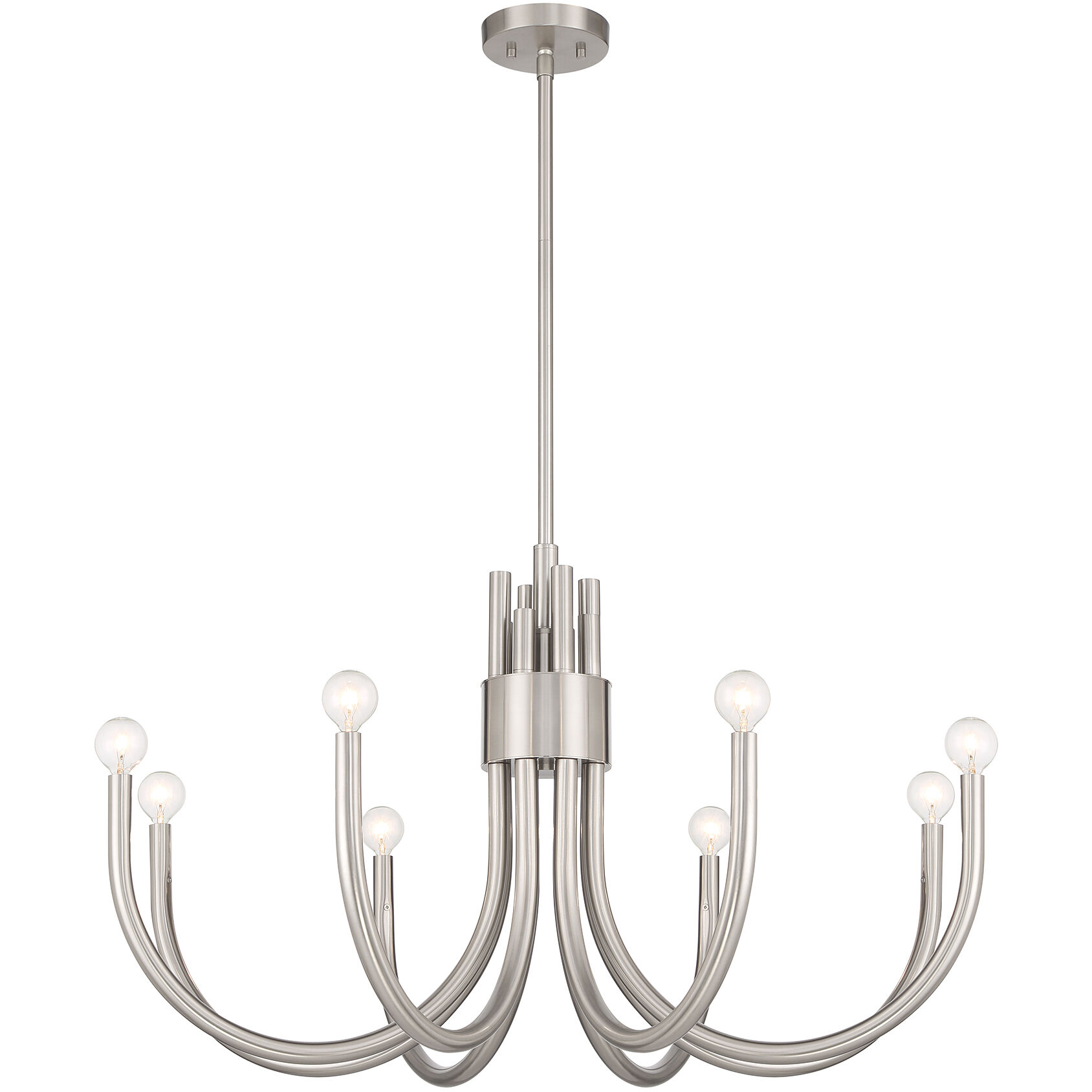 Sorrento 8 Light 34 inch Satin Nickel Chandelier Ceiling Light, Essentials