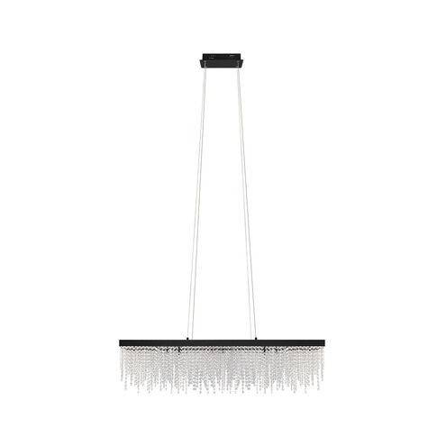 Antelao LED 45 inch Black Linear Chandelier Ceiling Light