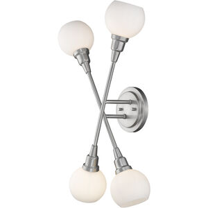 Tian LED 12.38 inch Brushed Nickel Wall Sconce Wall Light