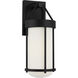 Richard June Otis 1 Light 15 inch Textured Black Outdoor Wall Light in LED
