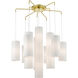 Strathmore 15 Light 44.5 inch Satin Brass Foyer Chandelier Ceiling Light