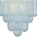 Ollie Bath Wall Light in Sand Glass Blue