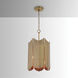 Xavier 6 Light 12 inch Aged Brass Pendant Ceiling Light