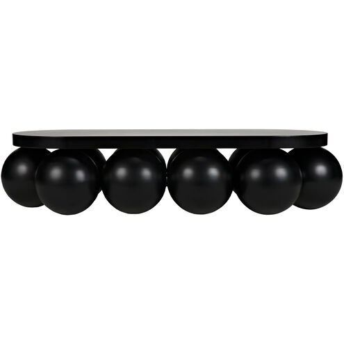 Lambreta 74 X 34 inch Matte Black Coffee Table