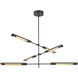 Astrid LED 41.63 inch Metal Shade/Urban Bronze Multi Pendant Ceiling Light