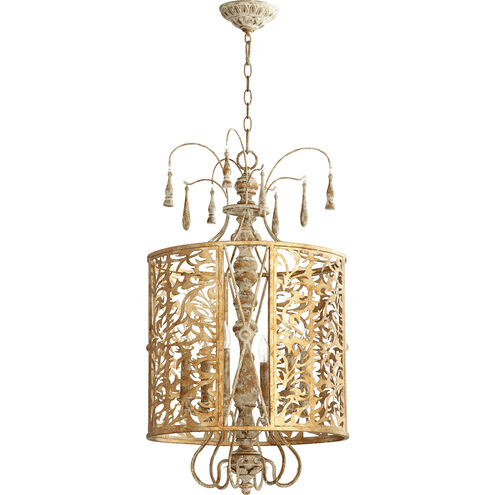 Leduc 6 Light 18 inch Florentine Gold Pendant Ceiling Light