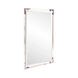 Elsie 39 X 27 inch Clear Acrylic with Stainless Steel Accents Wall Mirror