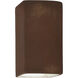 Ambiance 1 Light 7.25 inch Real Rust ADA Wall Sconce Wall Light in Incandescent, Large