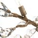 Budding 10 Light 39 inch Antique Silver Chandelier Ceiling Light
