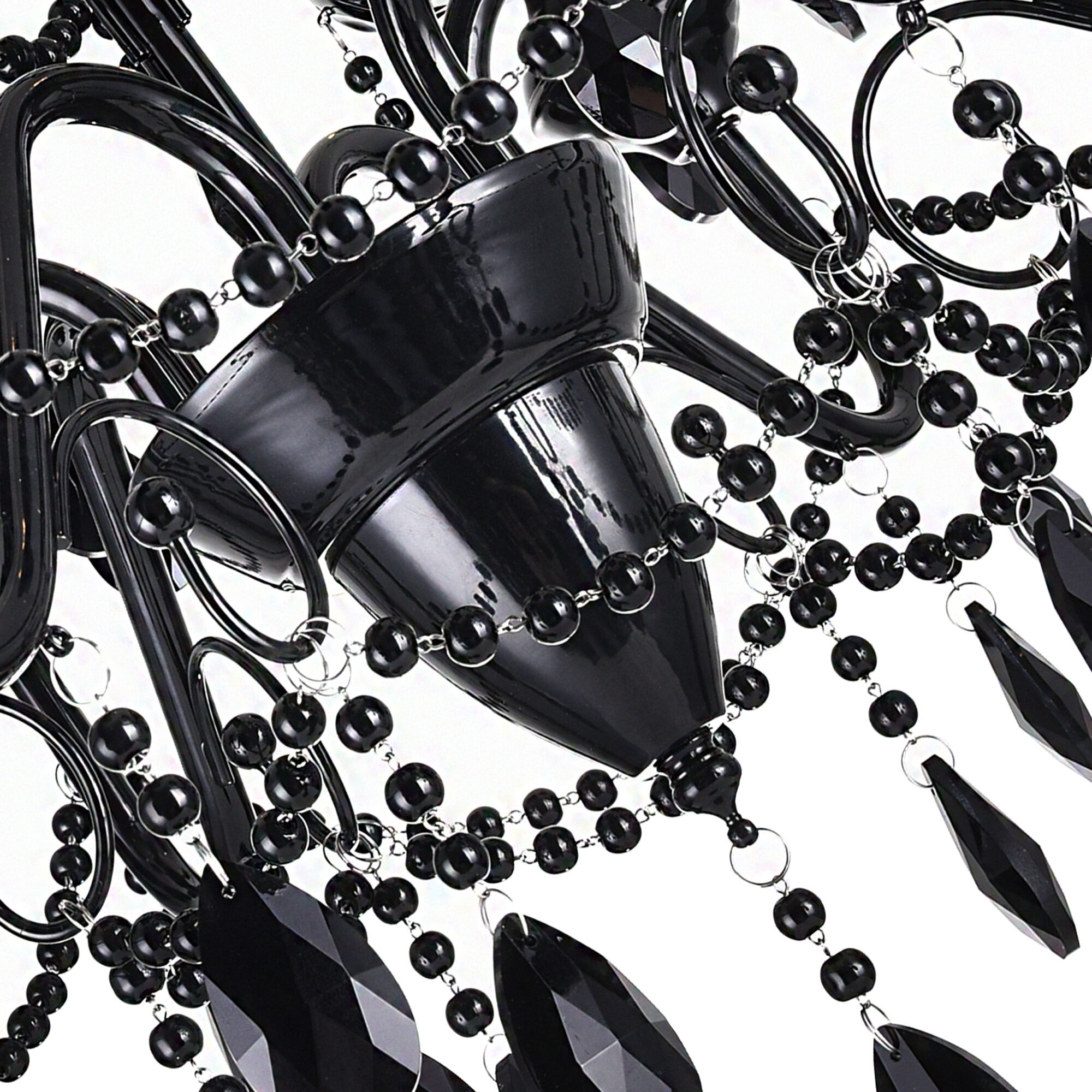 Keen 3 Light 16 inch Black Up Chandelier Ceiling Light