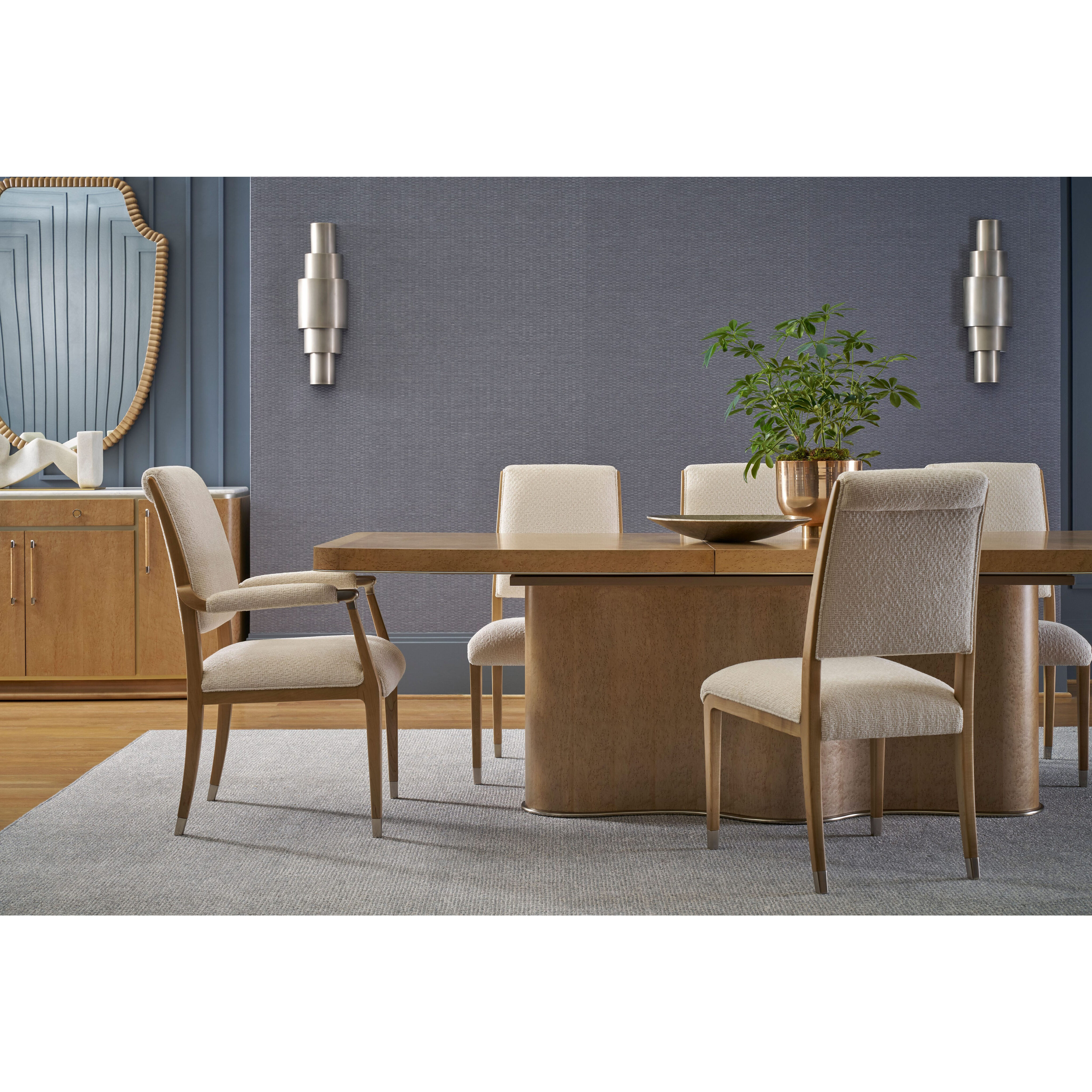 Origins Sesame Dining Side Chair, Wooden, Upholstered