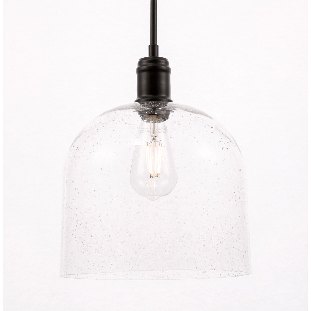 Gabe 1 Light 10 inch Black Pendant Ceiling Light