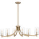 Miccio 6 Light 38 inch Bronze Gold Island Light Ceiling Light