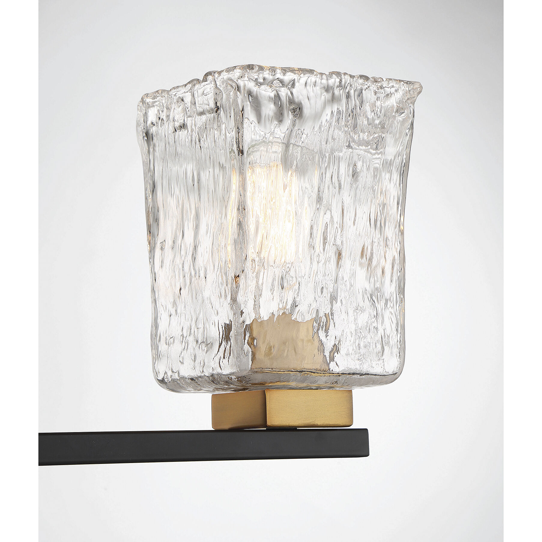 Sidney 3 Light 23 inch Black with Warm Brass Accents Bathroom Vanity Light Wall Light