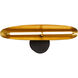 Pivot 1 Light 23 inch Black/Aged Brass Wall Sconce Wall Light