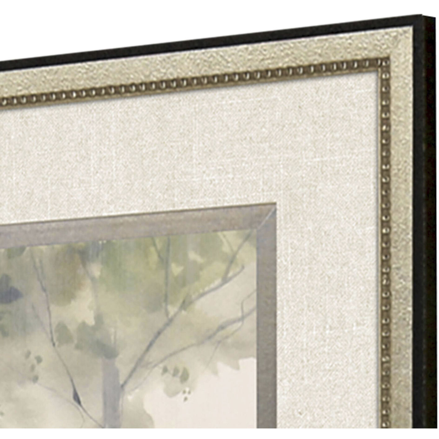 Treescape Study Green and Neutral Framed Art, The Studio