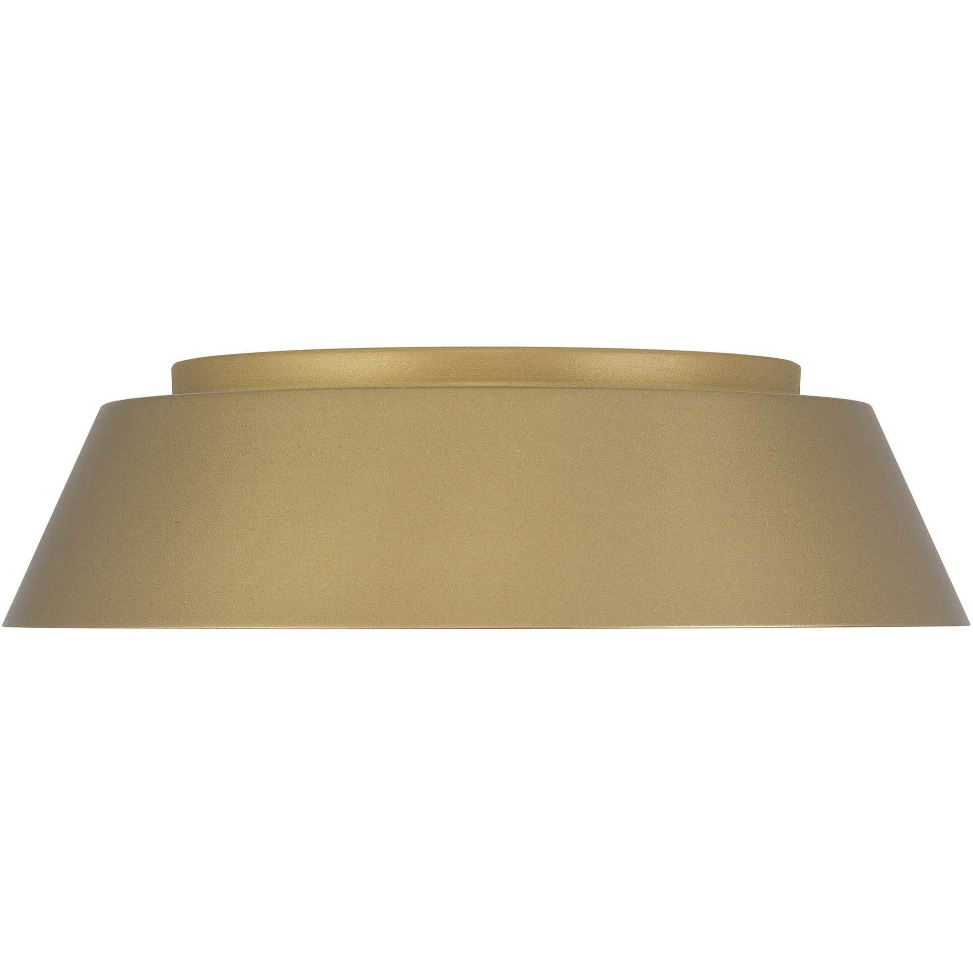 Pez LED 15 inch Painted Brass Outdoor Flush Mount