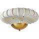 Camella 3 Light Ivory Flush Mount Ceiling Light