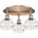 Ballston Rochester 3 Light 17.63 inch Antique Copper Flush Mount Ceiling Light