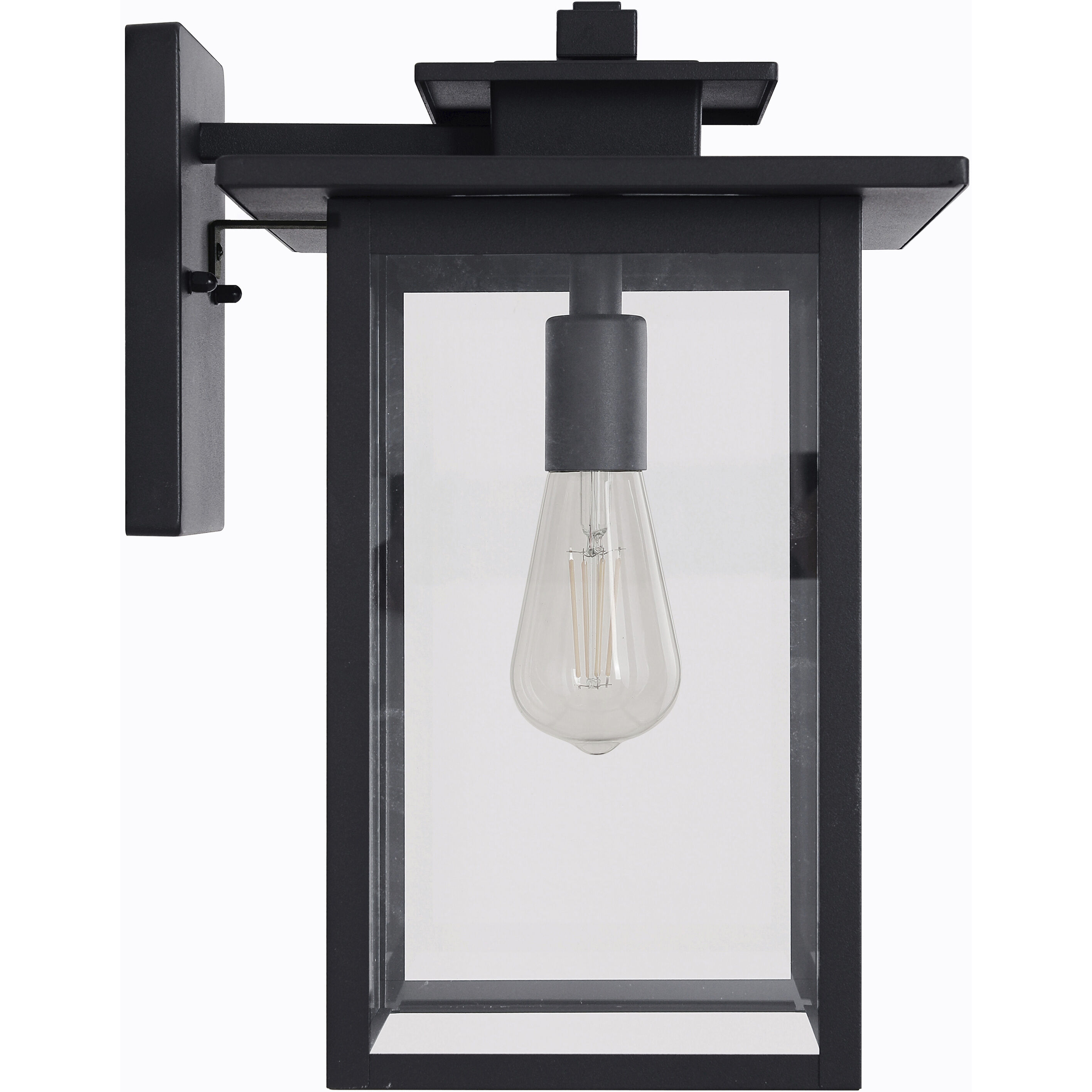 Rock Creek 1 Light 15.38 inch Textured Black Outdoor Wall Lantern