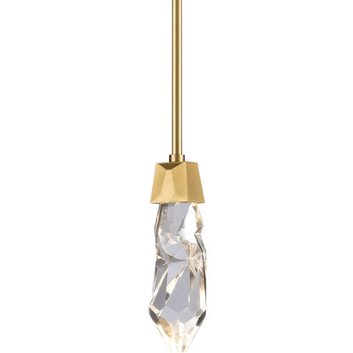 Angelus 1 Light 5.5 inch Aged Brass Mini Pendant Ceiling Light