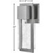 Alex LED 20 inch Antique Brushed Aluminum Outdoor Wall Mount, Coastal Elements