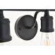 Serif 5 Light 29 inch Black Wall Sconce Wall Light