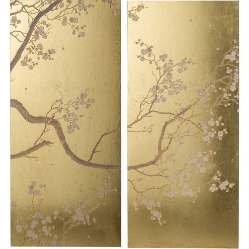 Cherry Blossom Gold Leaf/Pink Wall Art
