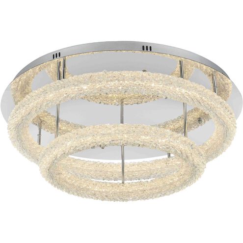 Bowen 2 Light 29.5 inch Chrome Flush Mount Ceiling Light