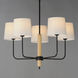 Bozeman 5 Light 28.75 inch Natural Wood Single-Tier Chandelier Ceiling Light