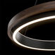 Delaney LED 36 inch Black and Dark Walnut Pendant Ceiling Light