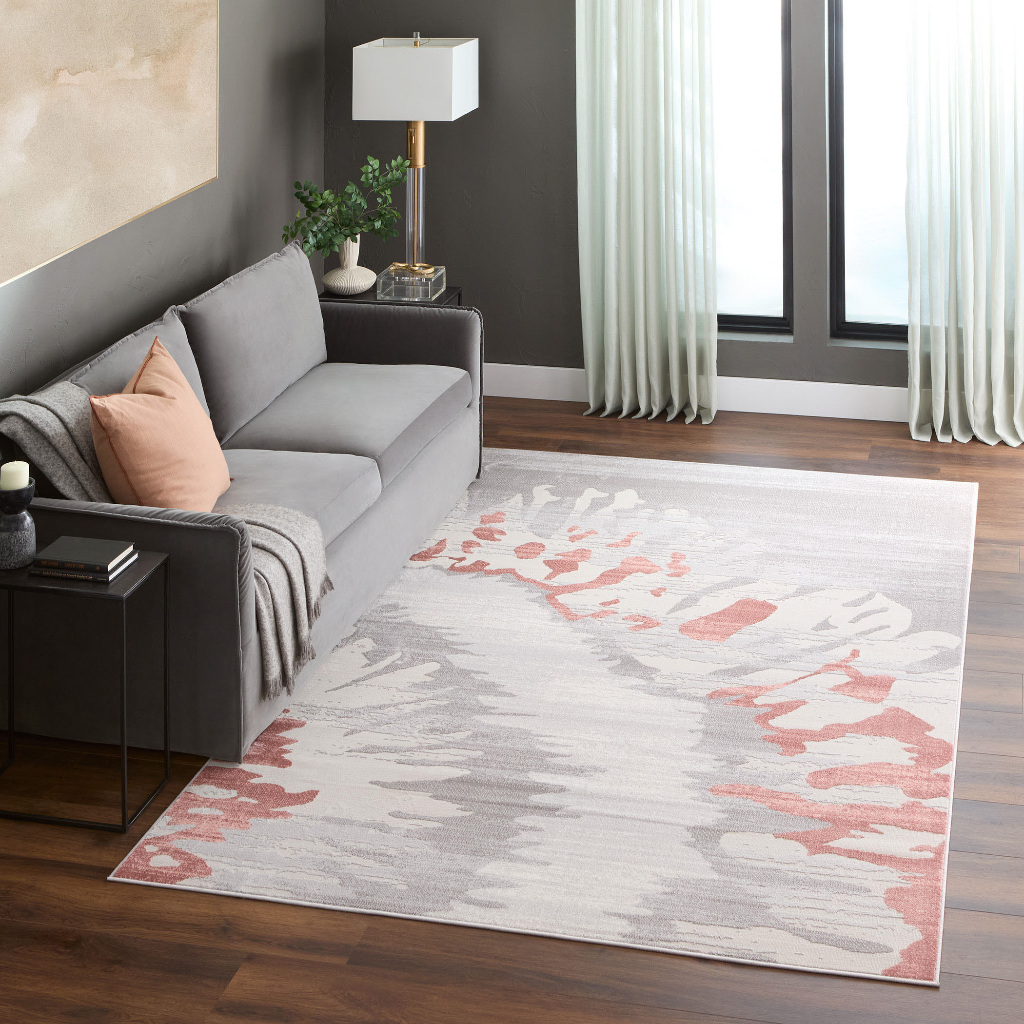Betsi 130 X 94 inch Pink Rug in 8 x 11