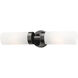 Aero 2 Light 19 inch Black Chrome ADA Vanity Sconce Wall Light