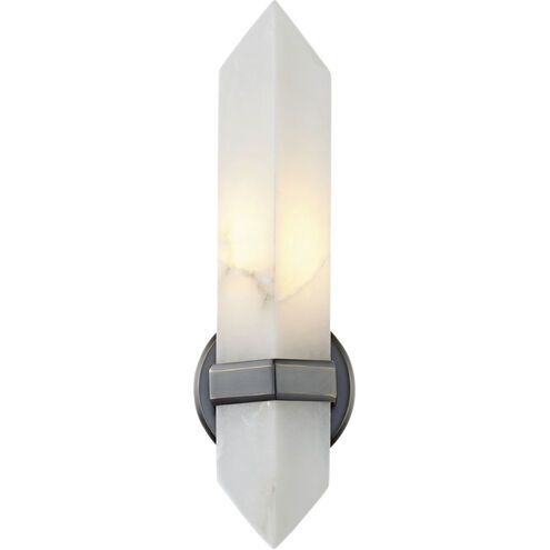Valencia 1 Light 3.63 inch Urban Bronze Bath Vanity Light Wall Light in Urban Bronze and Alabaster
