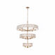 Drama Club 16 Light 33 inch Brass Kisser Pendant Ceiling Light