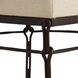 Carrick Oxford White and Blackened Iron Dining Chair