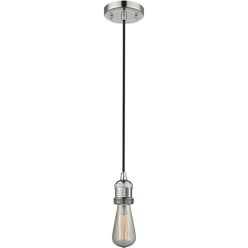 Franklin Restoration Canton LED 6 inch Polished Nickel Mini Pendant Ceiling Light in Clear, Franklin Restoration